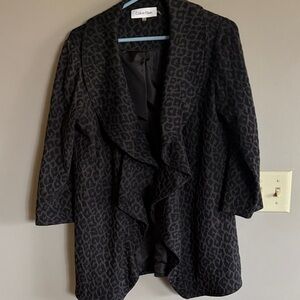 Leopard Pattern Blazer
